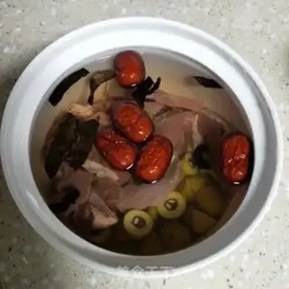 Make The olive plaster and pork heart soup step 3