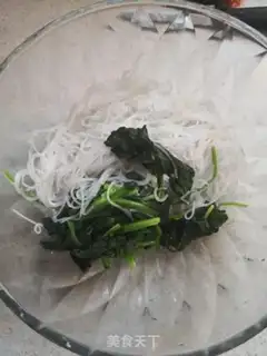 Make A spinach fan step 4