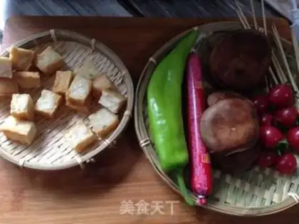 Make Fish tofu sausages step 0