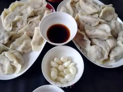 Make Pork carrot abalone mushroom dumplings step 22