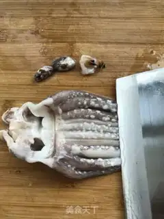 Make Spicy squid head step 2