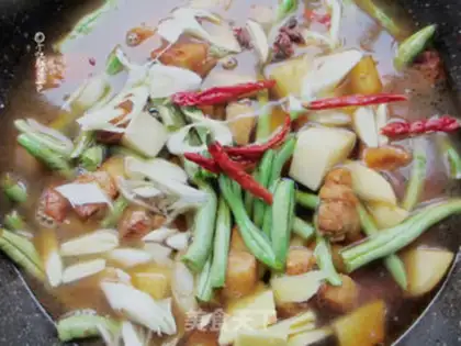 Make Five bouquets of bean noodles step 7