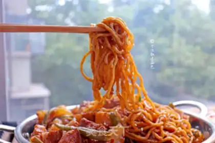 Make Five bouquets of bean noodles step 15