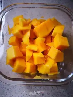 Make Mango coconut cream step 1