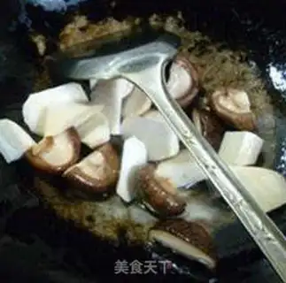 Make Ham sausage and mushrooms step 8