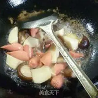 Make Ham sausage and mushrooms step 10
