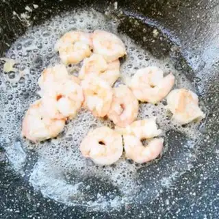 Make Ham sausage shrimp pasta step 11