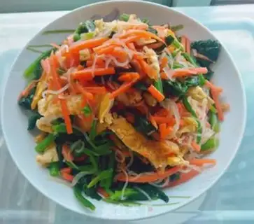 Make A spinach mix fan step 10