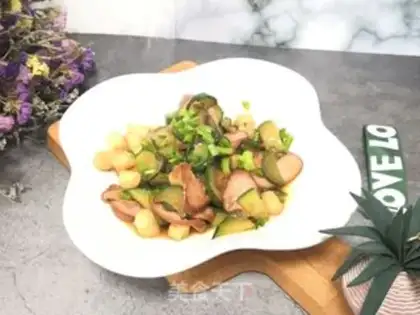 Make cucumber scallops step 5
