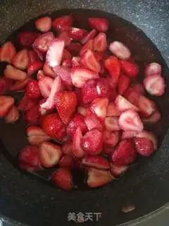 Make Glycol granule strawberries step 4