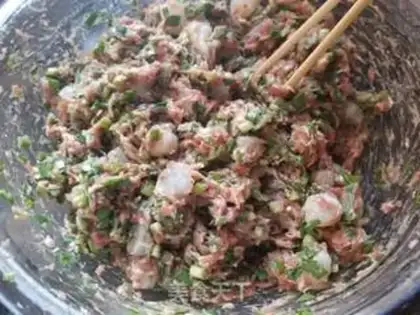 Make Shrimp pork buns step 7