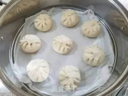 Make Shrimp pork buns step 12