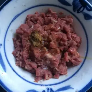 Make Beef butate beans step 1