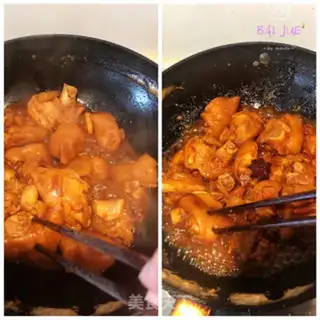 Make Red burning pig hands step 7