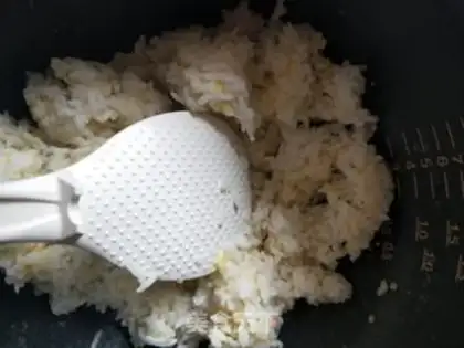 Make Soybean fried rice step 1