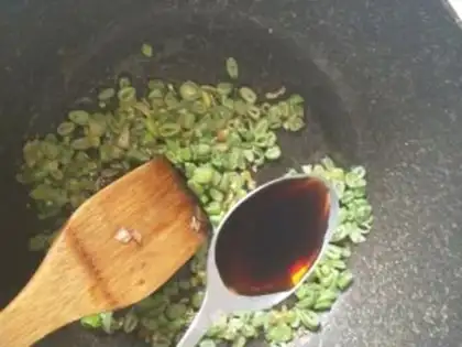 Make Soybean fried rice step 5
