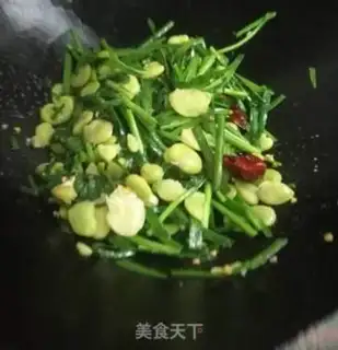 Make Scrambled bean petals step 6