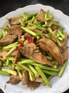 Make Garlic fried liver step 12