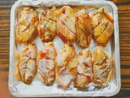 Make Garlic chicken wings step 4