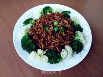 Make Double bouquet noodles step 8