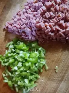 Make Bacon fried rice step 2