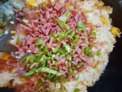Make Bacon fried rice step 5