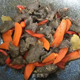 Make Carrot pepper beef step 3