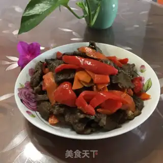 Make Carrot pepper beef step 4
