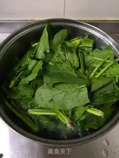 Make A spinach fan step 2