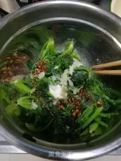 Make A spinach fan step 6