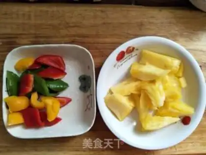 Make Pineapple greasy shrimp step 3