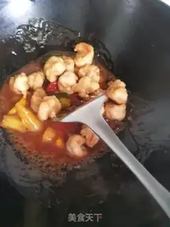Make Pineapple greasy shrimp step 11