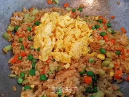 Make Soy egg fried rice step 19