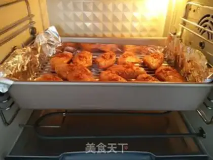 Make Honey, garlic chicken wings step 6