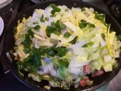Make Lunch fried river powder step 9