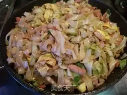 Make Lunch fried river powder step 11
