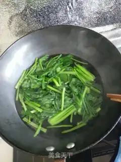 Make Spinach with liver step 3