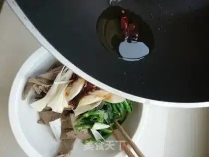 Make Spinach with liver step 7