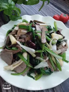Make Spinach with liver step 9