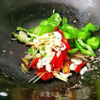 Make Twin peppers, pork liver step 11