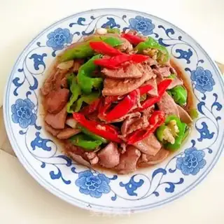 Make Twin peppers, pork liver step 17
