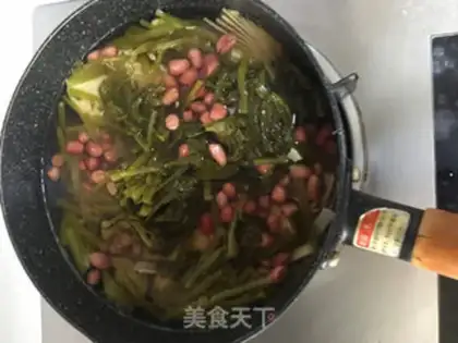 Make Spring snow, peanut rice step 4