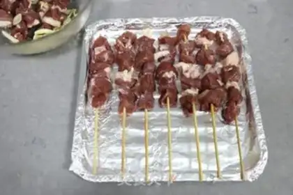 Make Spicy lamb string step 5