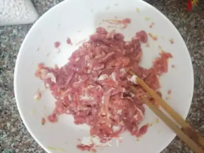 Make Slurp meat step 1