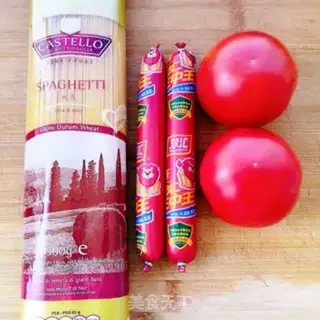 Make Ham sausage shrimp pasta step 0