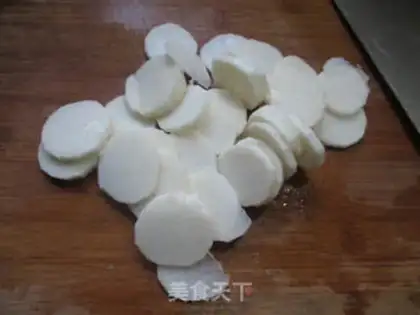 Make Shrimp-skin eggs fried mountain medicine step 3