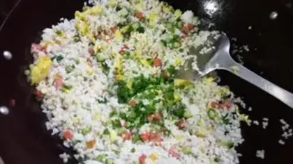 Make Fresh egg fried rice step 14