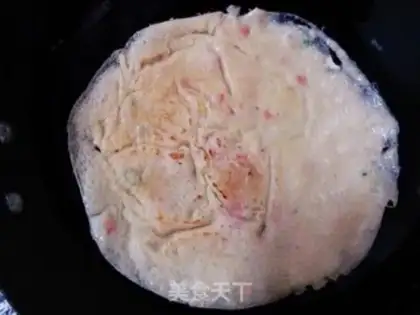 Make Ham sausage onion omelet step 11