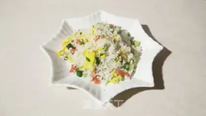 Make Fresh egg fried rice step 16