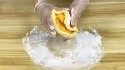 Make Salted egg yellow cookies step 4